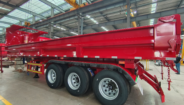 后翻自卸半挂车