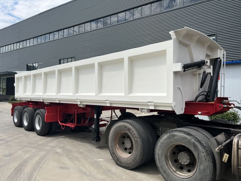 U型侧翻自卸式半挂车