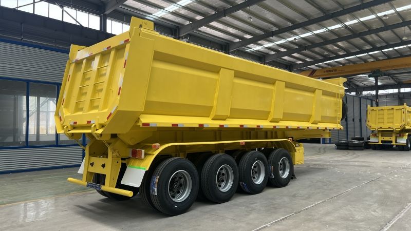 U型后翻自卸半挂车-四轴