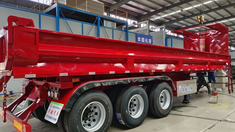 后翻自卸半挂车