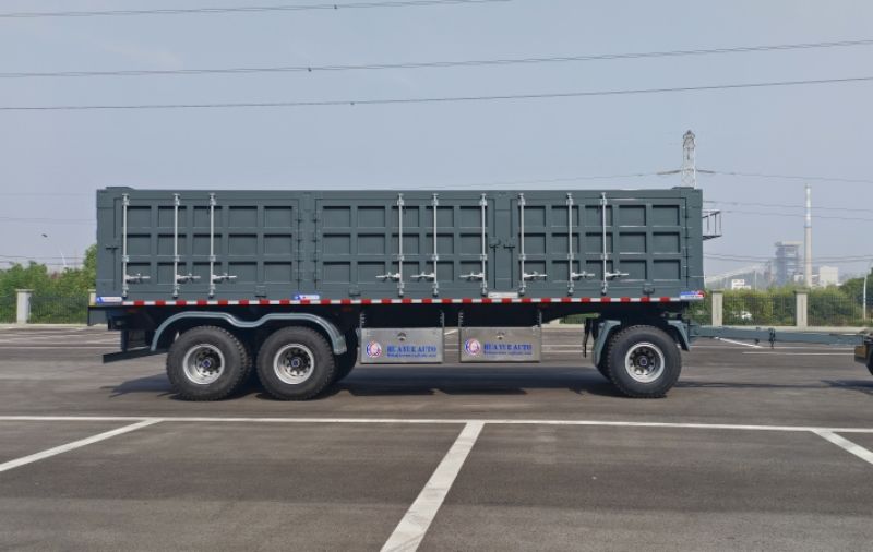 侧翻自卸全挂车